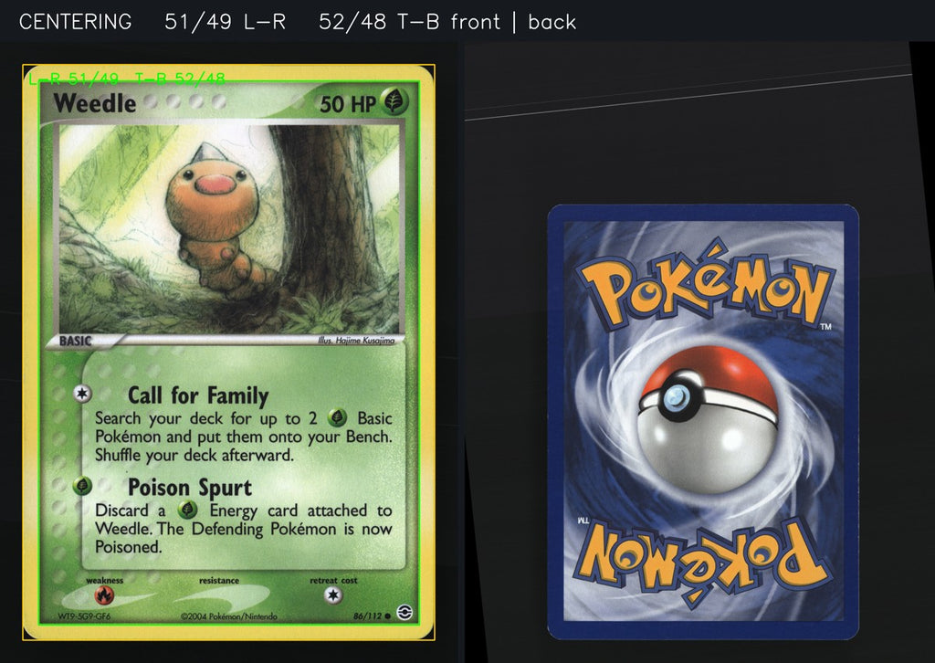 Weedle 86/112 — Common (Light Played) - FireRed & LeafGreen · G131