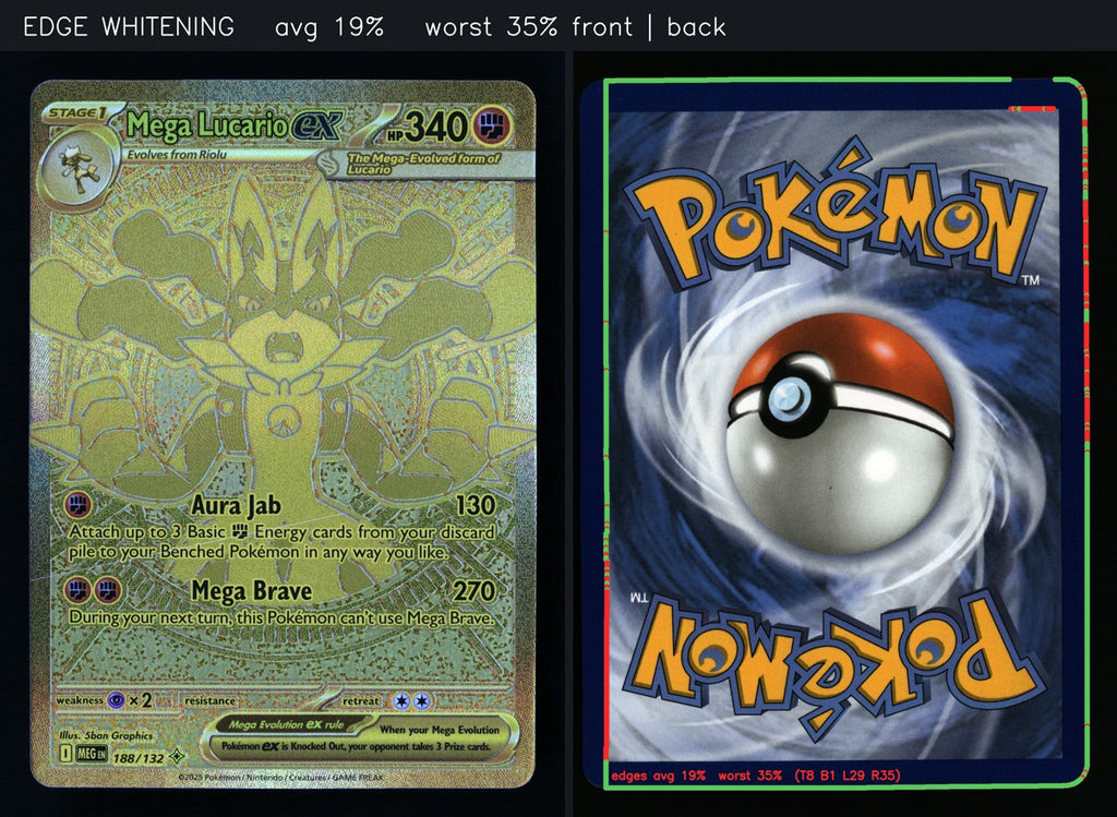 Mega Lucario ex 188/132 — Mega Hyper Rare (Good) - Mega Evolution · H159