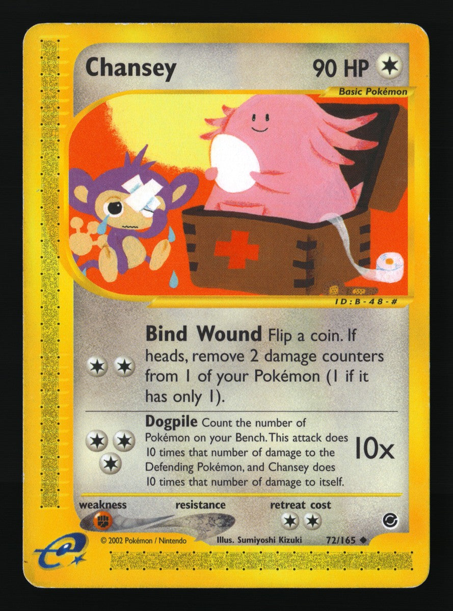 Chansey 72/165 — Uncommon (Mint) - Expedition Base Set · J037