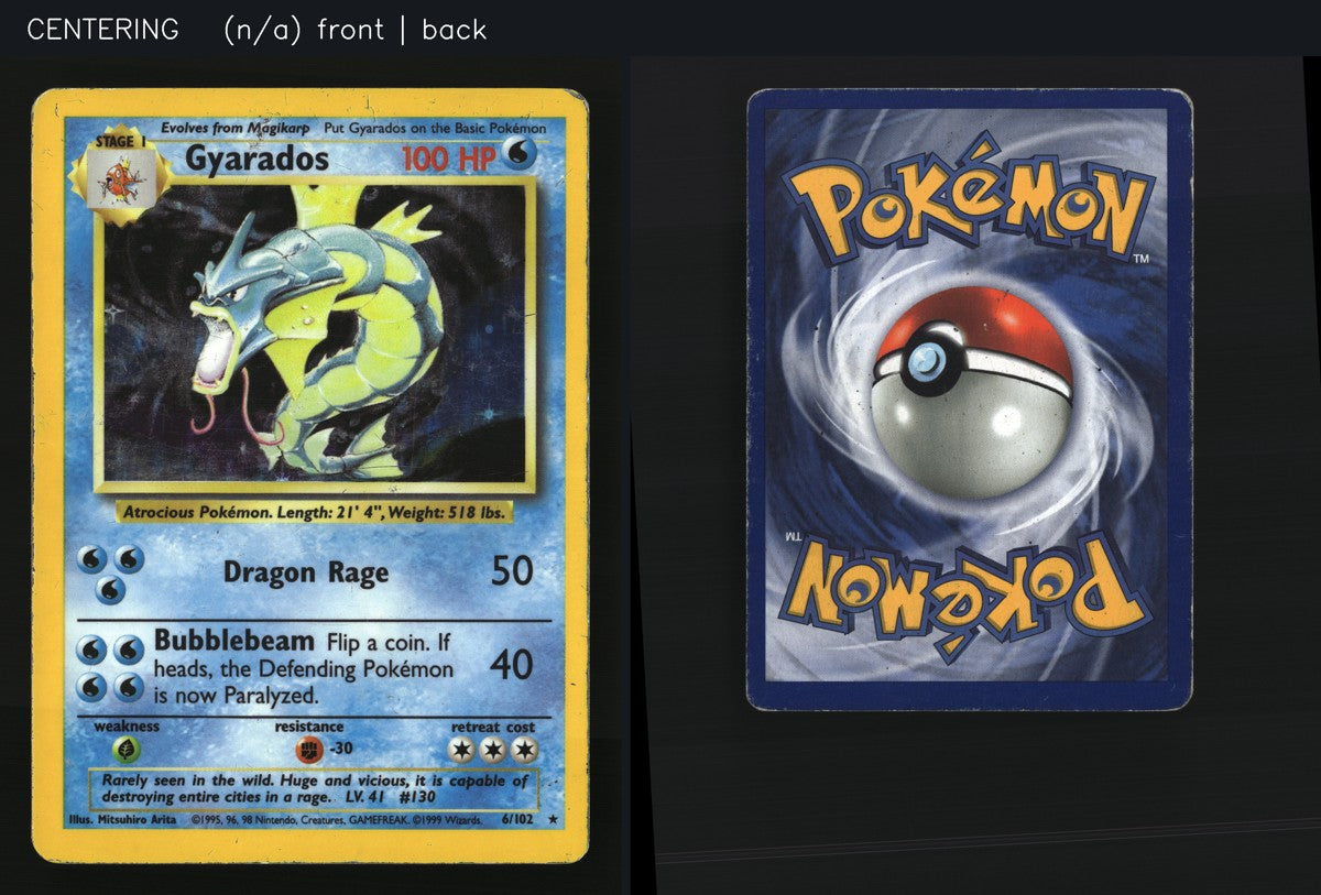 Gyarados 6/102 — Rare Holo (Near Mint) - Base Set · J050