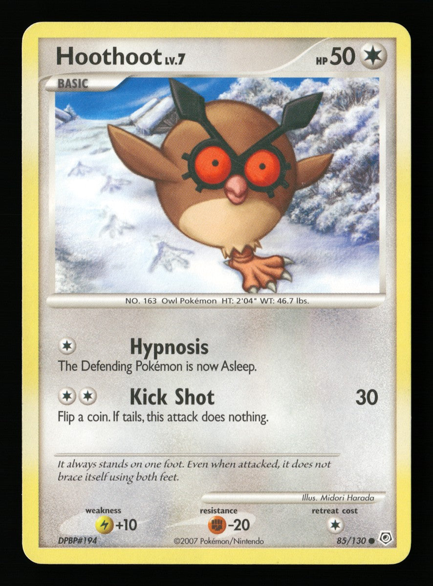 Hoothoot 85/130 — Common (Good) - Diamond & Pearl · J107