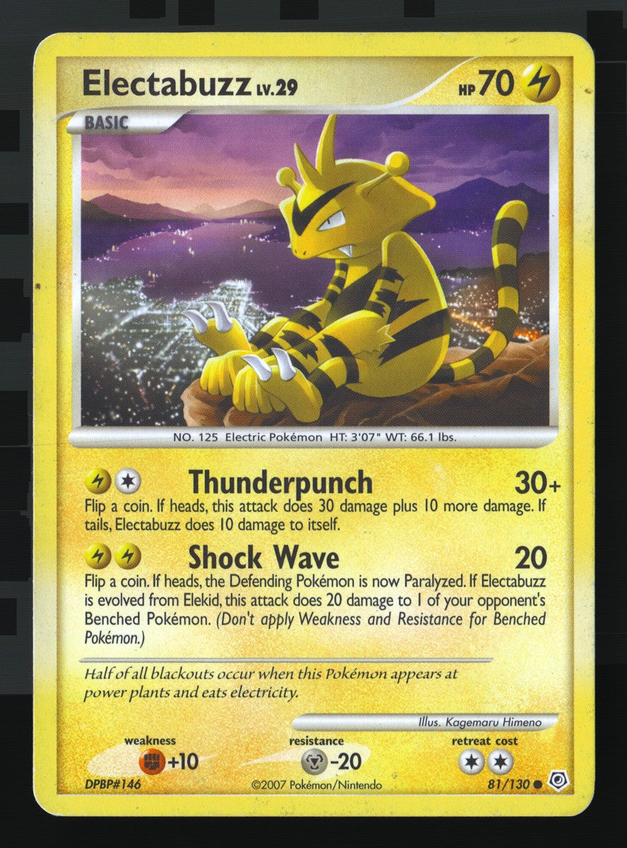 Electabuzz 81/130 — Common (Light Played) - Diamond & Pearl · J137