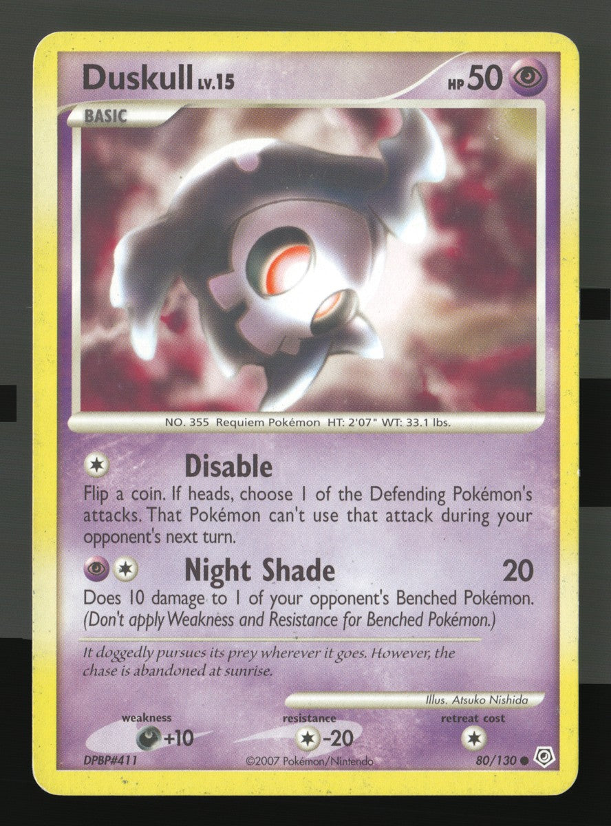 Duskull 80/130 — Common (Played) - Diamond & Pearl · J157