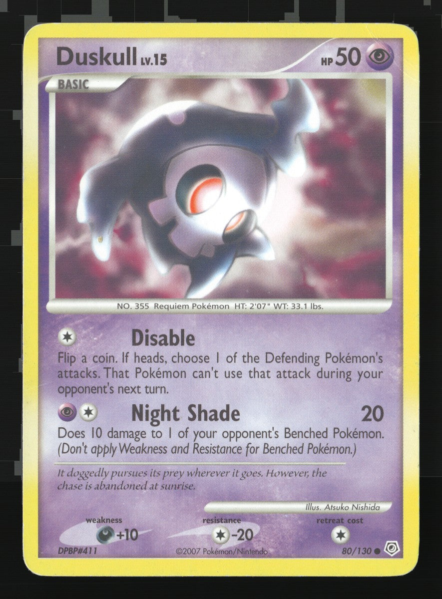 Duskull 80/130 — Common (Excellent) - Diamond & Pearl · J158
