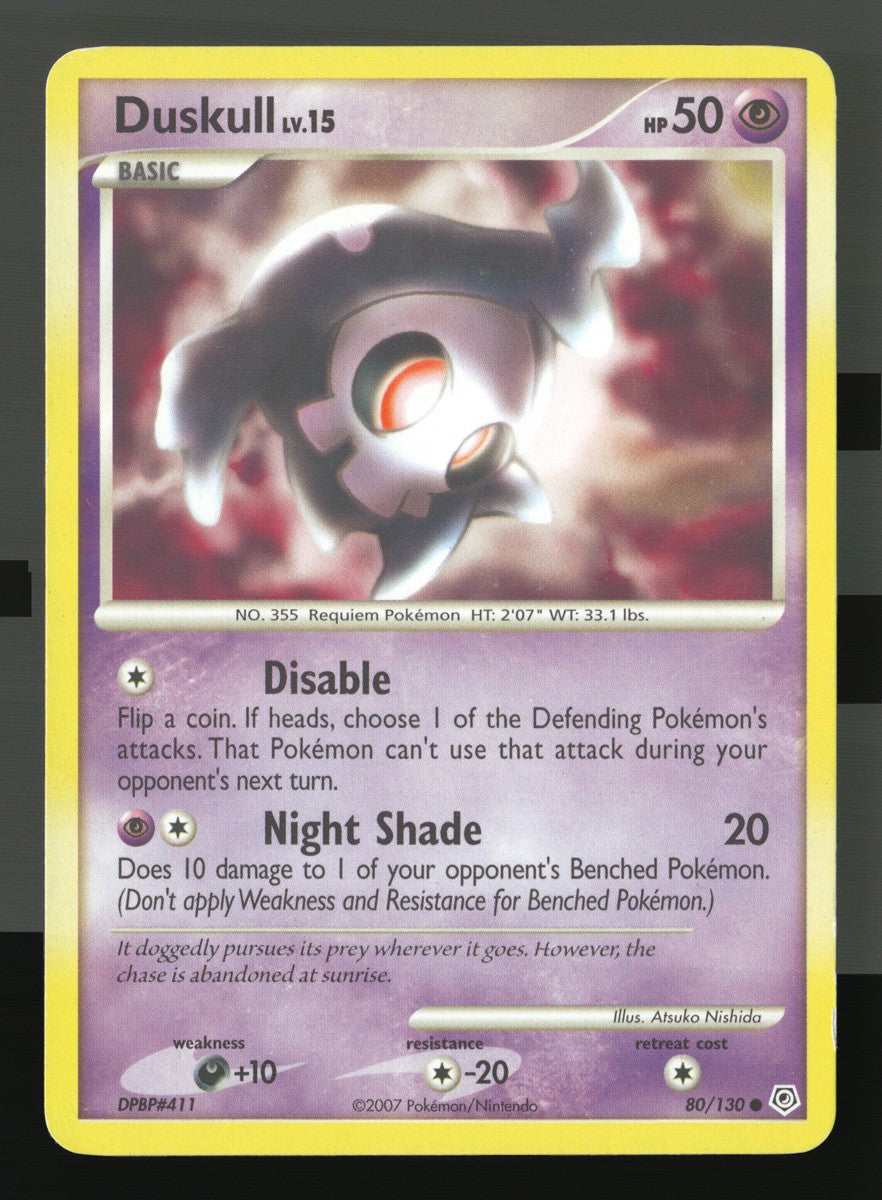 Duskull 80/130 — Common (Played) - Diamond & Pearl · J159
