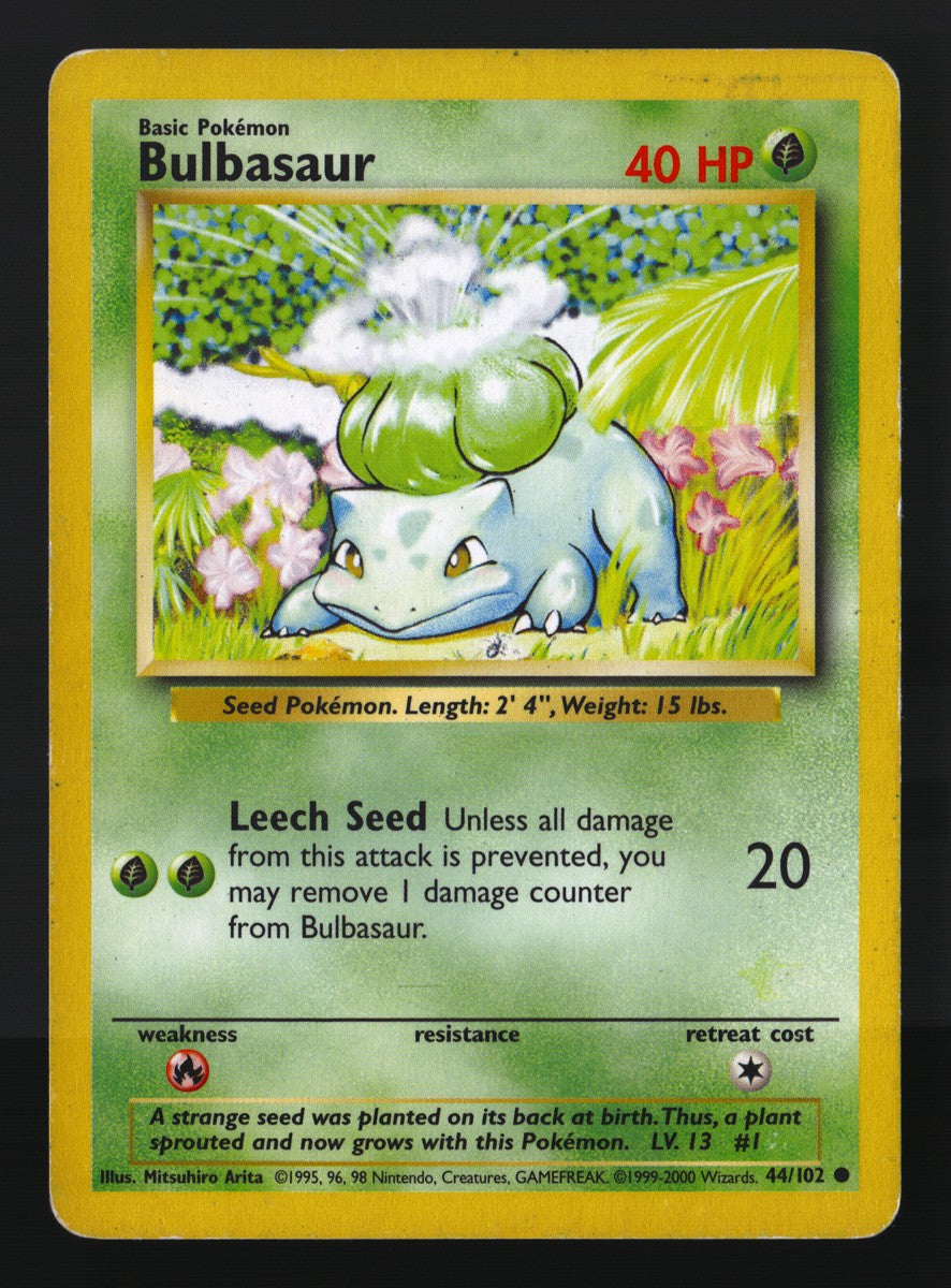 Bulbasaur 44/102 — Common (Played) - Base Set · J170