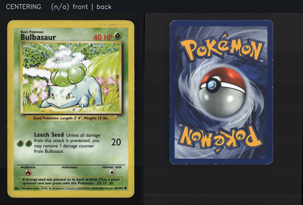 Bulbasaur 44/102 — Common (Played) - Base Set · J170