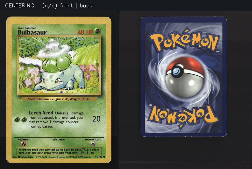 Bulbasaur 44/102 — Common (Played) - Base Set · J172