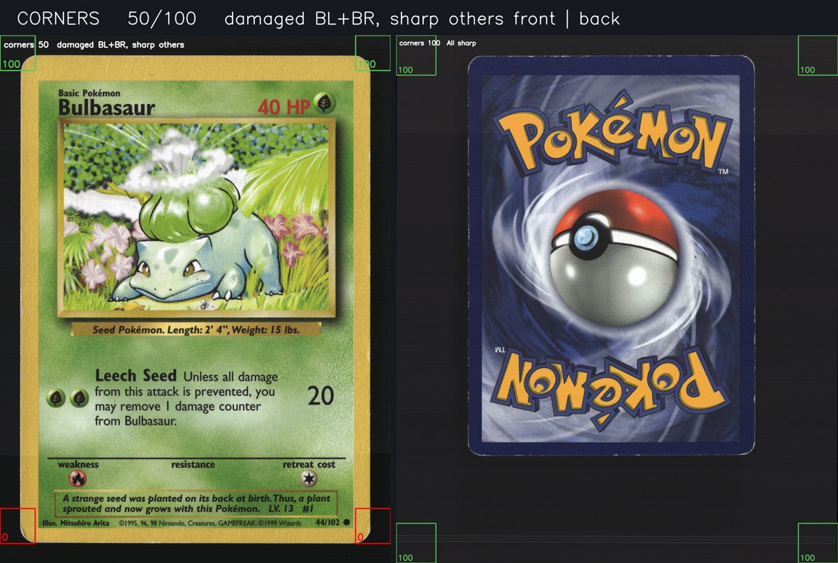 Bulbasaur 44/102 — Common (Played) - Base Set · J172