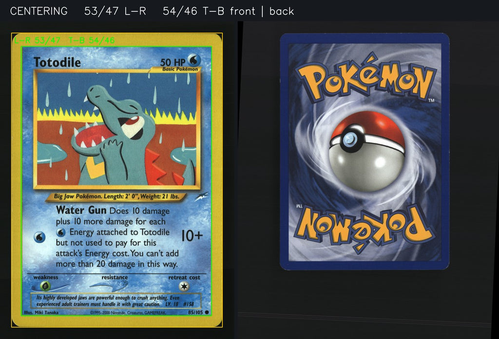 Totodile 85/105 — Common (Excellent) - Neo Destiny · J198