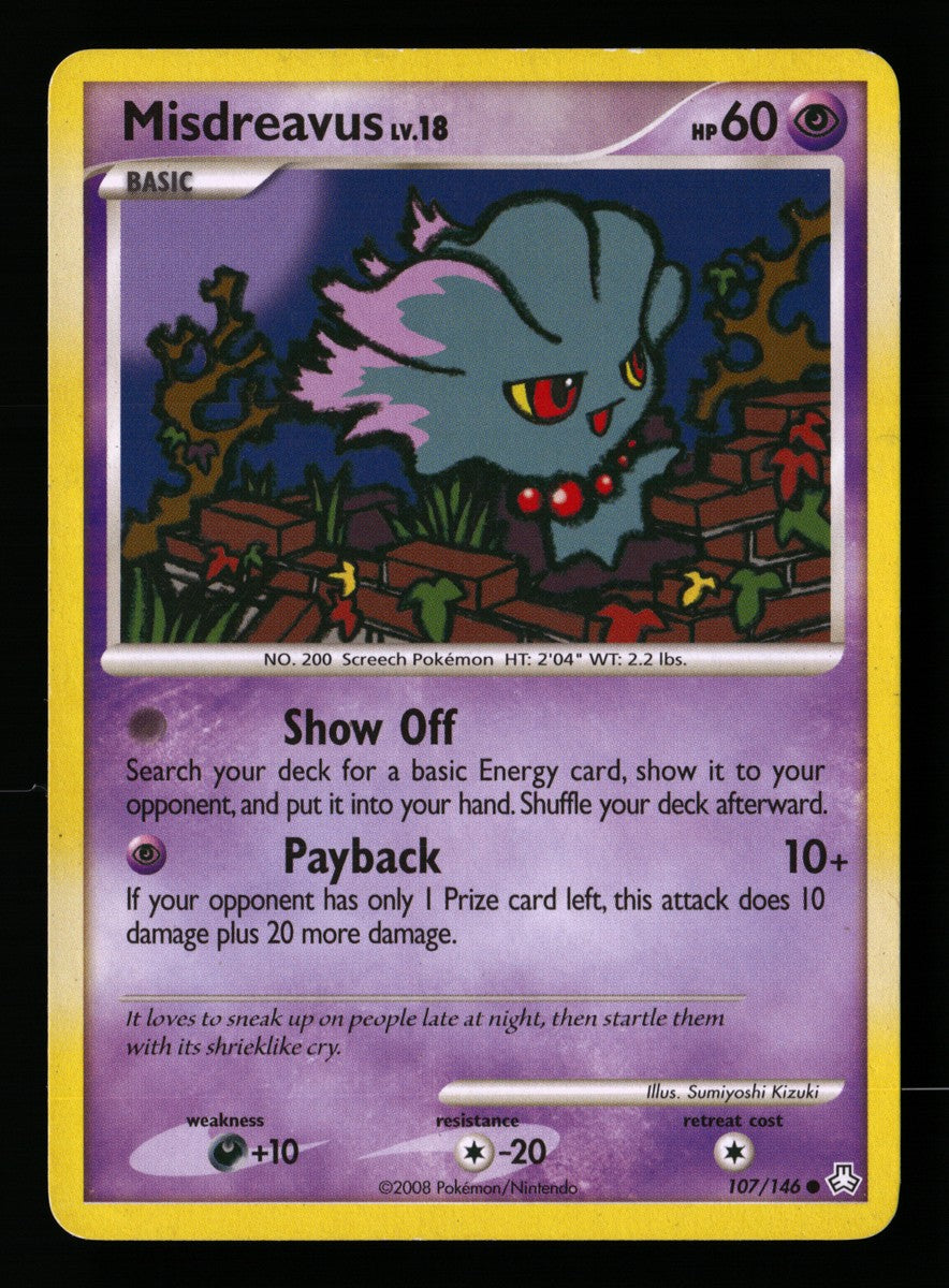 Misdreavus 107/146 — Common (Light Played) - Legends Awakened · K005