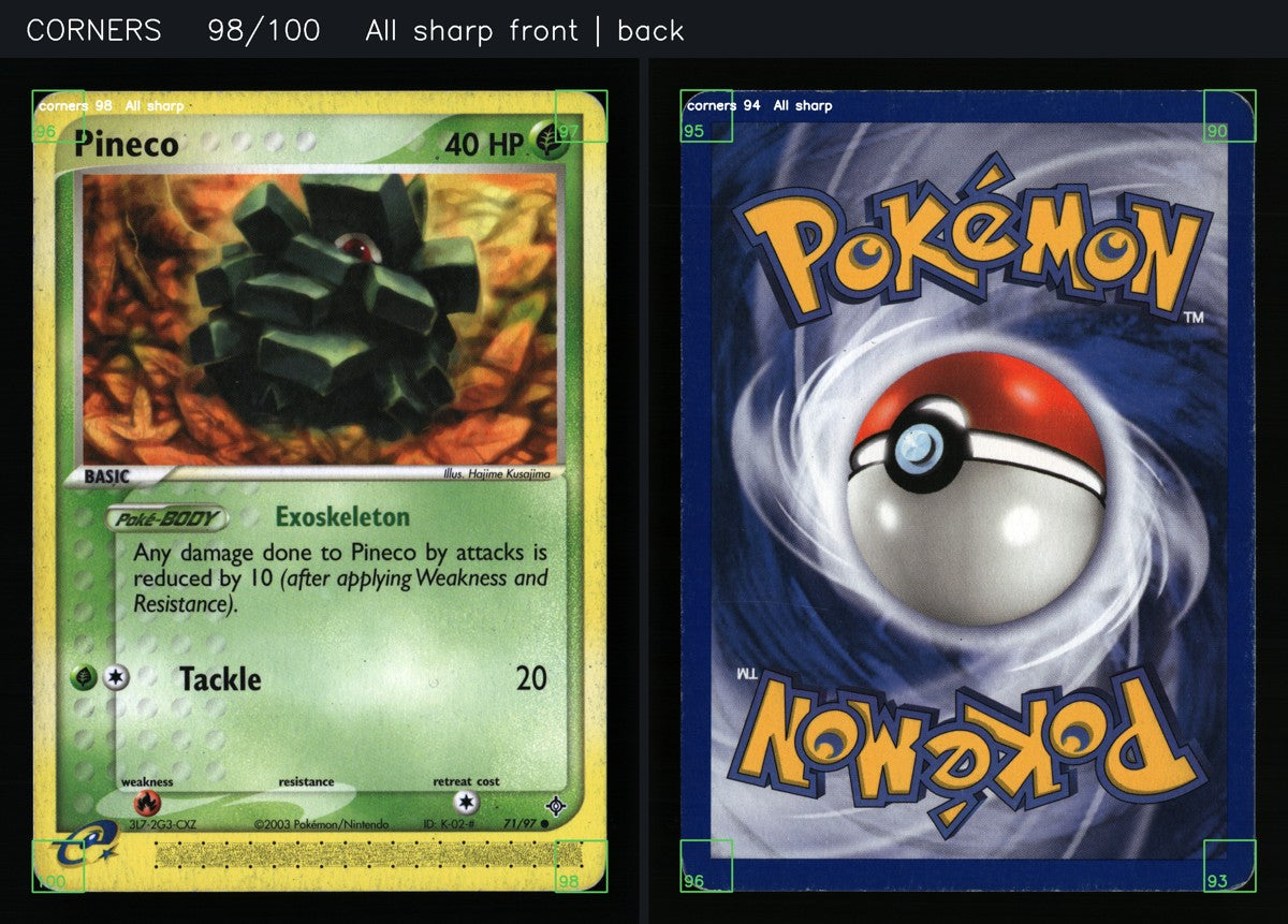 Pineco 71/97 — Common (Light Played) - Dragon · L091