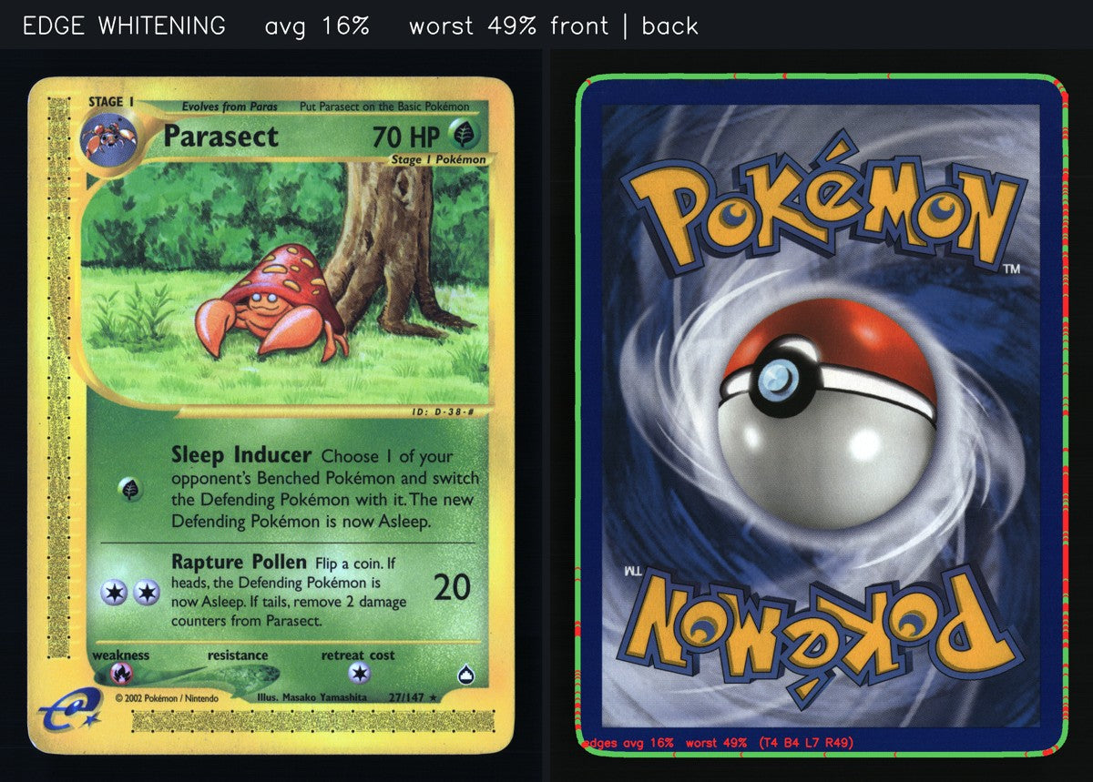 Parasect 27/147 — Rare (Good) - Aquapolis · L104