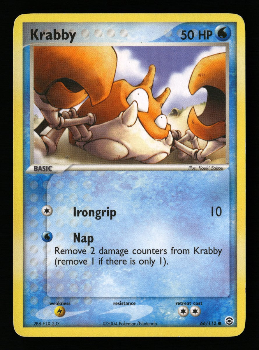 Krabby 66/112 — Common (Good) - FireRed & LeafGreen · L172