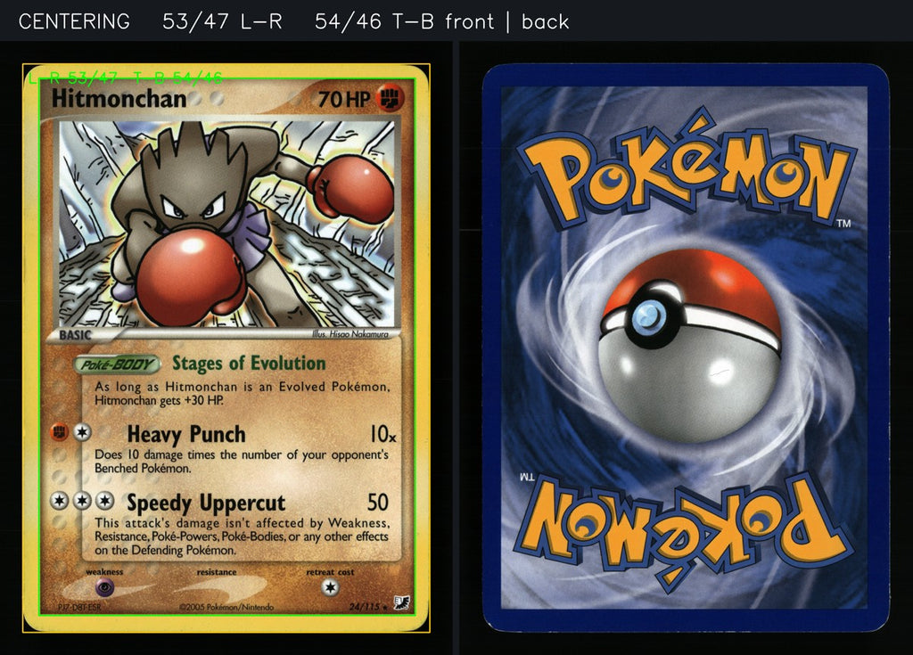 Hitmonchan 24/115 — Rare (Good) - Unseen Forces · L180