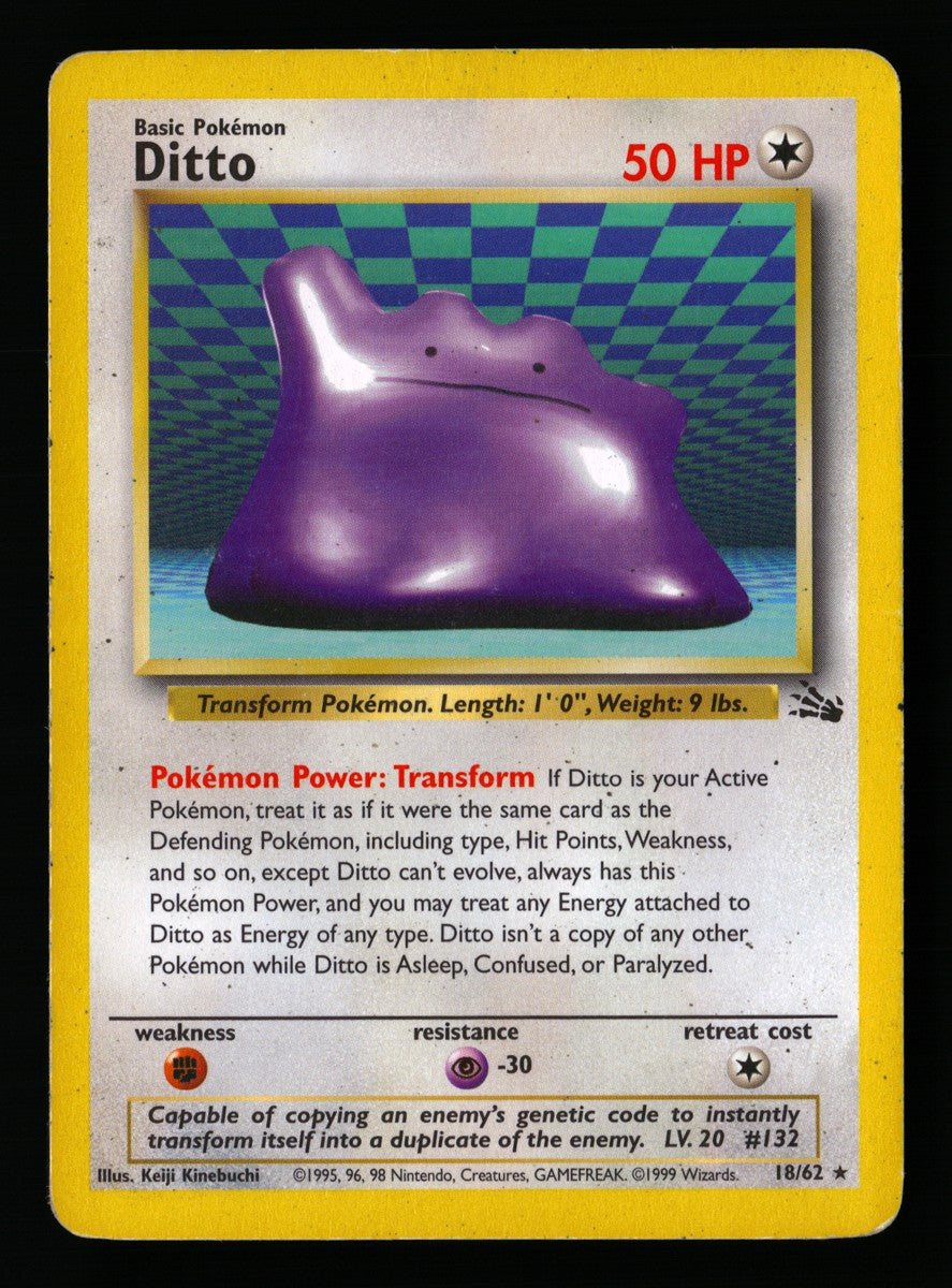Ditto 18/62 — Rare (Played) - Fossil · L212