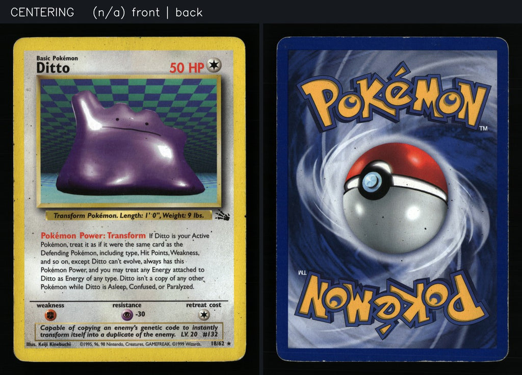 Ditto 18/62 — Rare (Played) - Fossil · L212