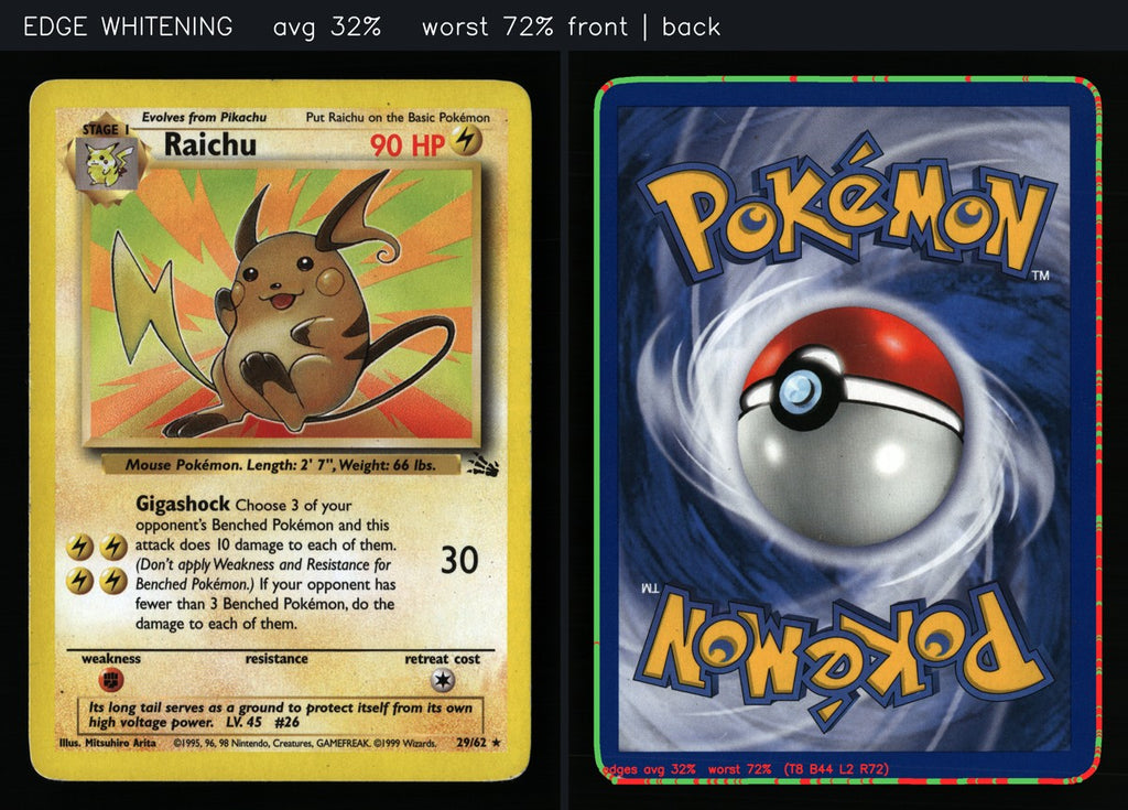 Raichu 29/62 — Rare (Played) - Fossil · L213