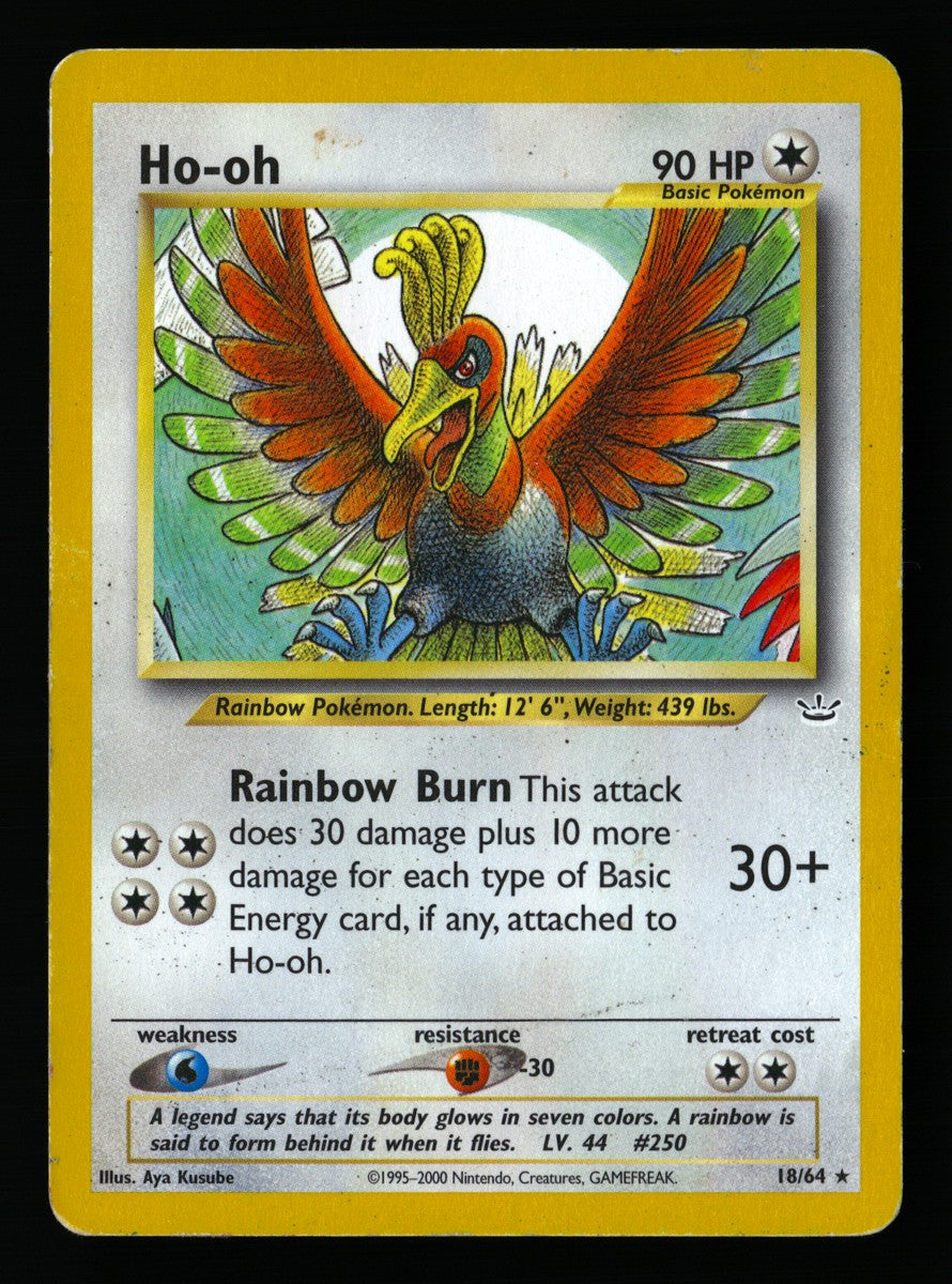 Ho-oh 18/64 — Rare (Played) - Neo Revelation · L215