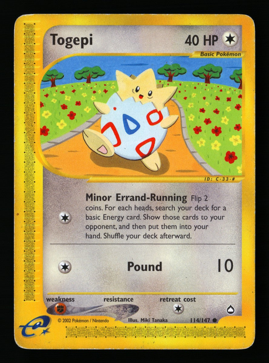 Togepi 114/147 — Common (Played) - Aquapolis · L217