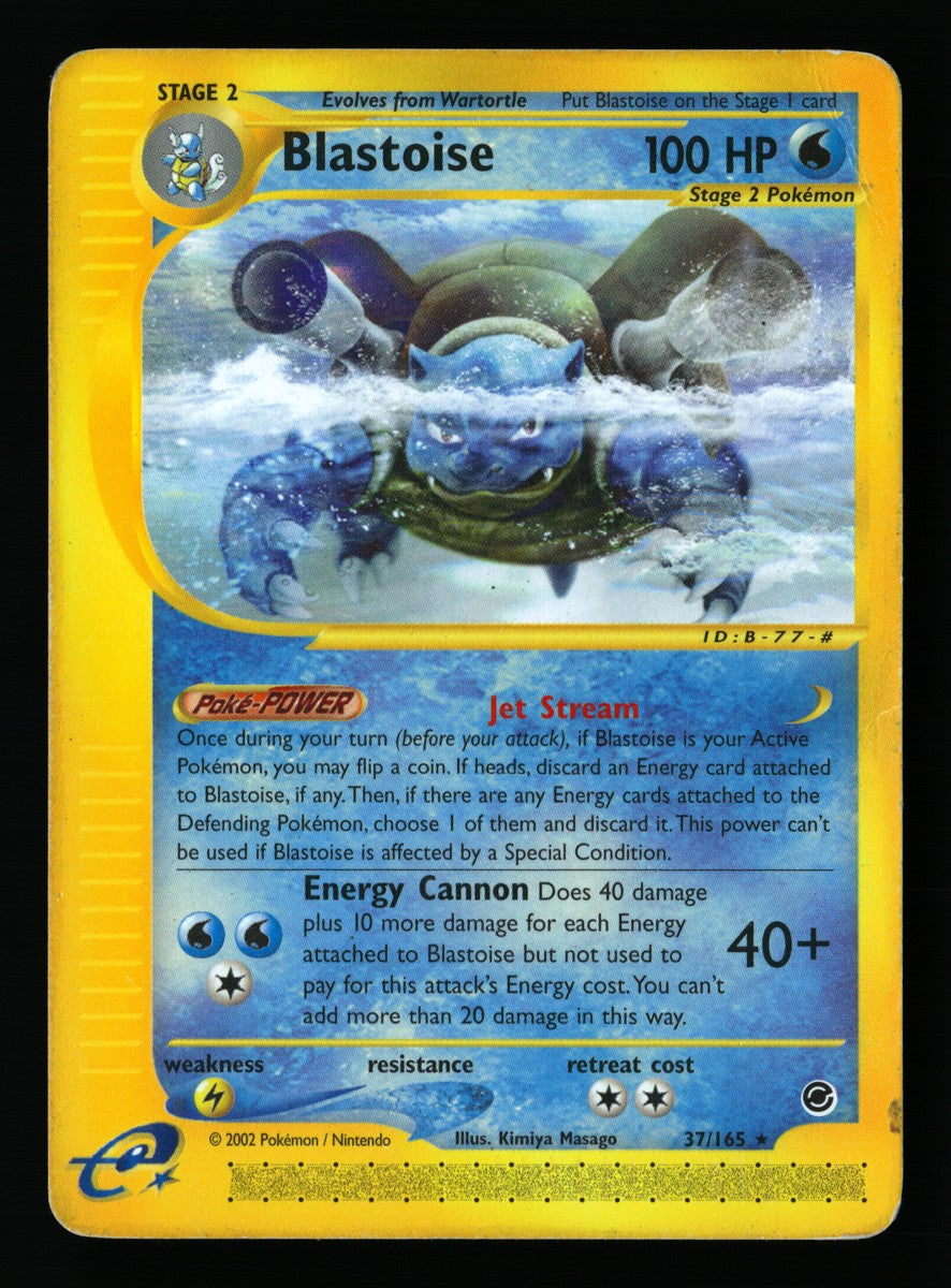 Blastoise 37/165 — Rare (Light Played) - Expedition Base Set · L225