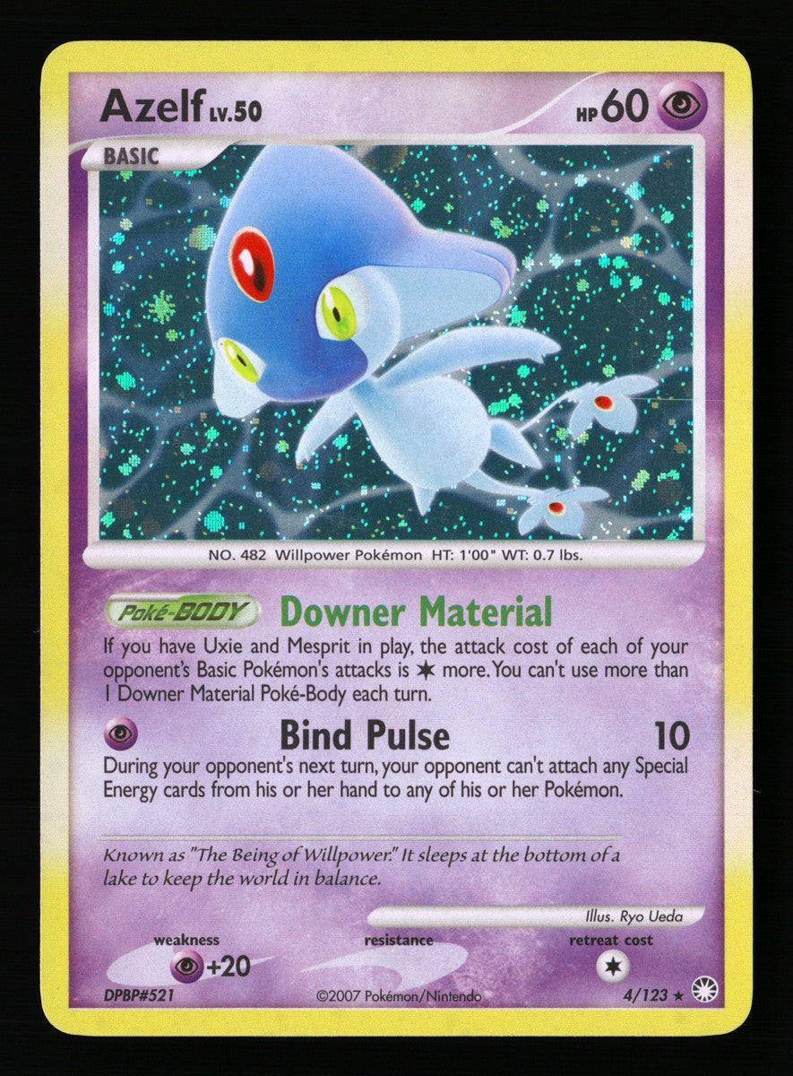 Azelf 4/123 — Rare Holo (Light Played) - Mysterious Treasures · L227