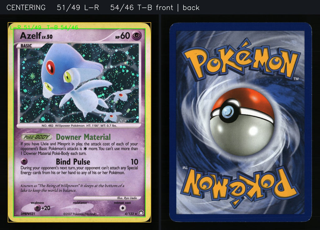 Azelf 4/123 — Rare Holo (Light Played) - Mysterious Treasures · L227