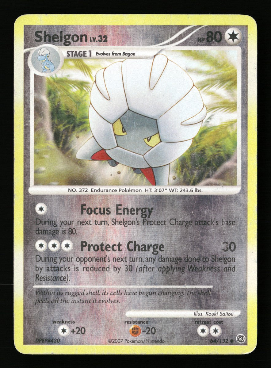 Shelgon 64/132 — Uncommon Reverse Holo (Light Played) - Secret Wonders · L229