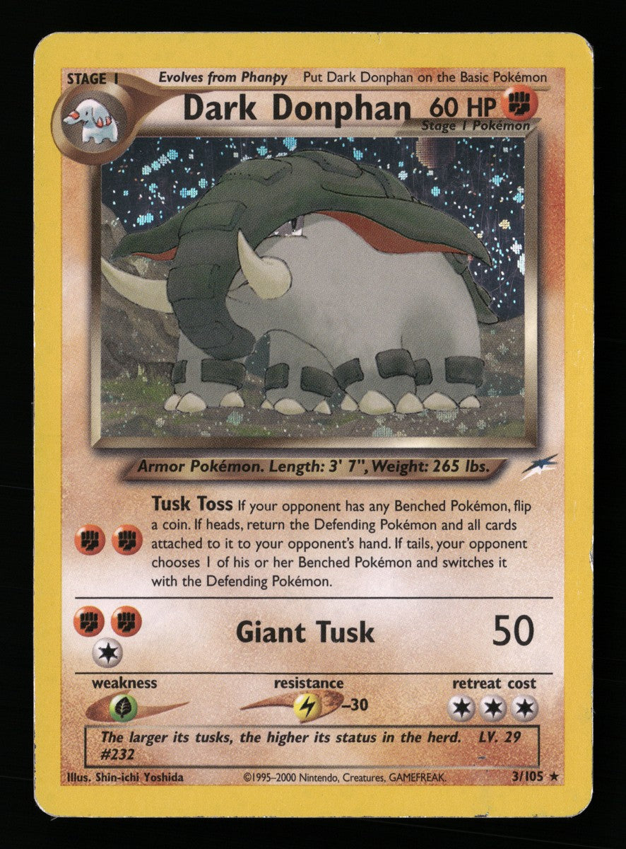 Dark Donphan 3/105 — Rare (Good) - Neo Destiny · M002
