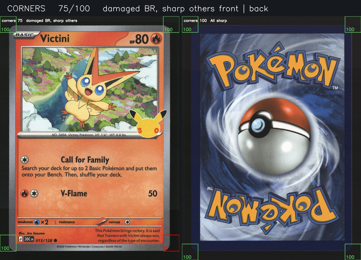 Victini 013/128 — Common (Good) - 30th Celebration · M112
