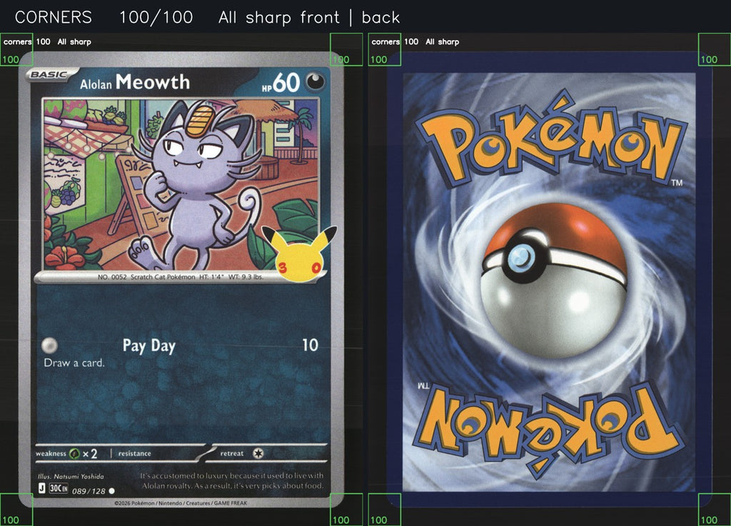 Alolan Meowth 089/128 — Common (Light Played) - 30th Celebration · N178