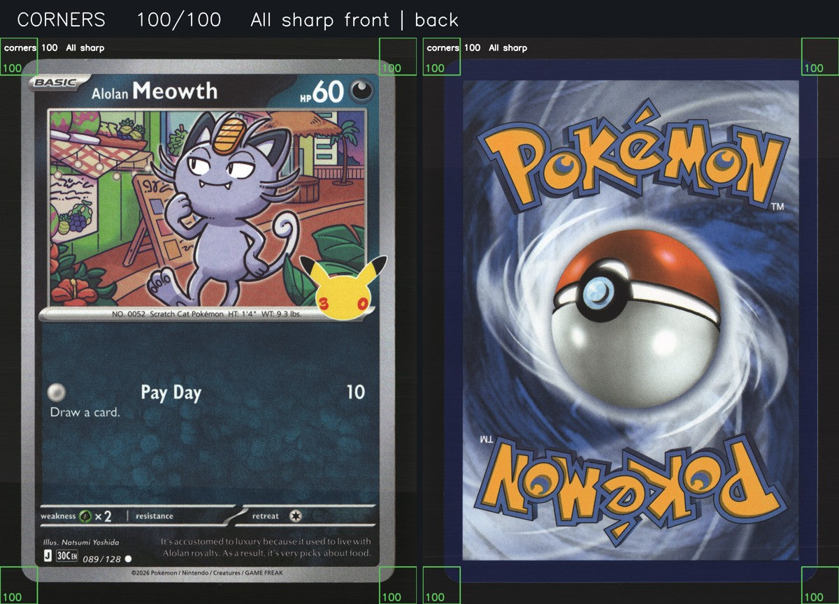 Alolan Meowth 089/128 — Common (Light Played) - 30th Celebration · O022