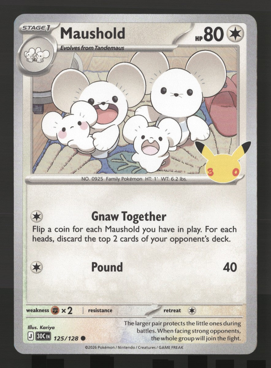 Maushold 125/128 — Common (Excellent) - 30th Celebration · O033