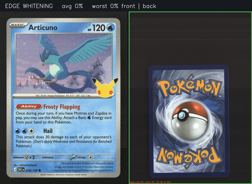 Articuno 018/128 — Common (Mint) - 30th Celebration · O071
