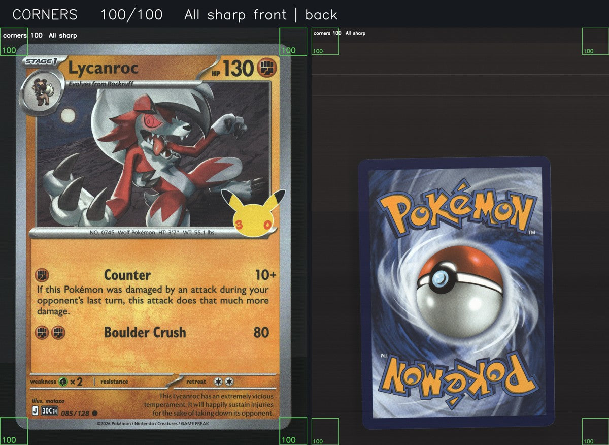 Lycanroc 085/128 — Common (Mint) - 30th Celebration · O076