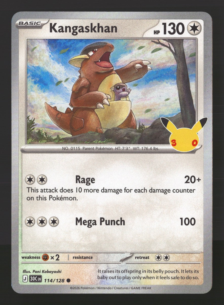 Kangaskhan 114/128 — Common (Mint) - 30th Celebration · O080