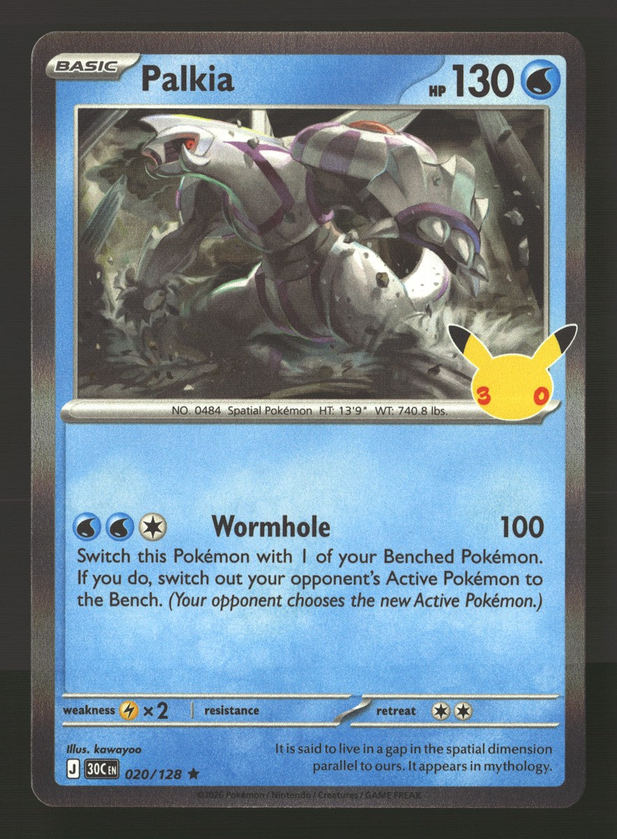 Palkia 020/128 — Rare (Mint) - 30th Celebration · O082